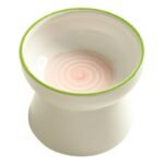 Japanese style ceramic cat food bowl